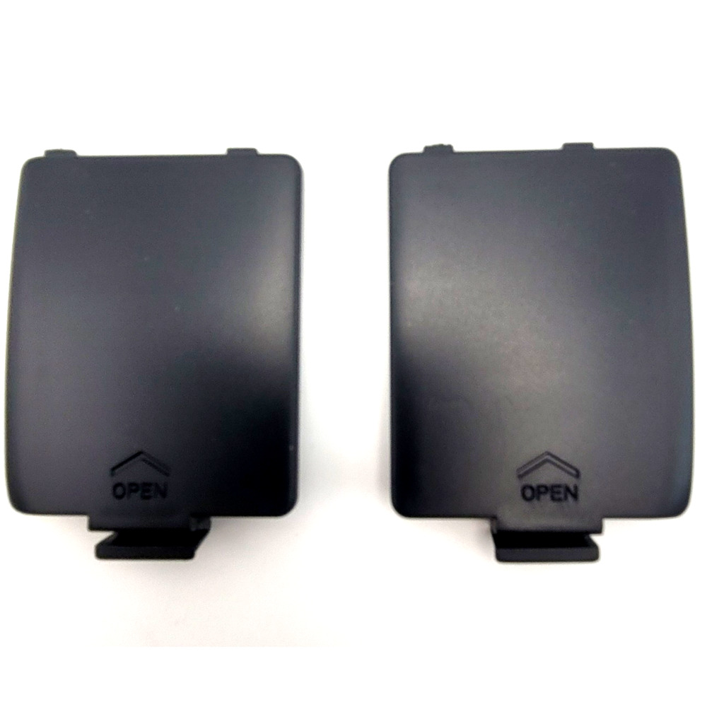 Battery Covers for Sega Game Gear Console - Black (Both Left and Right Included)